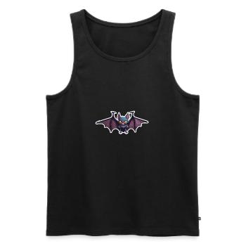 Bat / Vampire / Dracula / Animal / Halloween - Men's Premium Organic Tank Top - black - Front - AI Model Male 178 light (178cm)