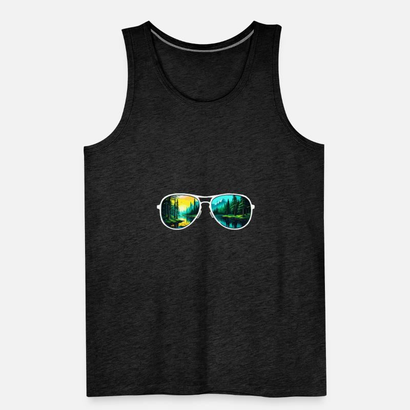 Sunglasses / Reflection / Forest / Reflection Men's Premium Organic Tank Top