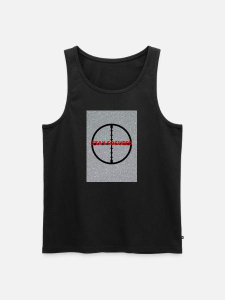 STAY FOCUSED - Männer Premium Bio Tank Top - Schwarz