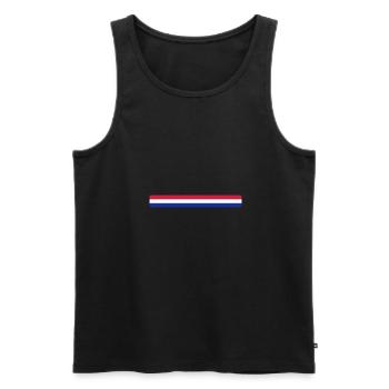 Pays-Bas - Men's Premium Organic Tank Top - black - Front - AI Model Male 178 light (178cm)