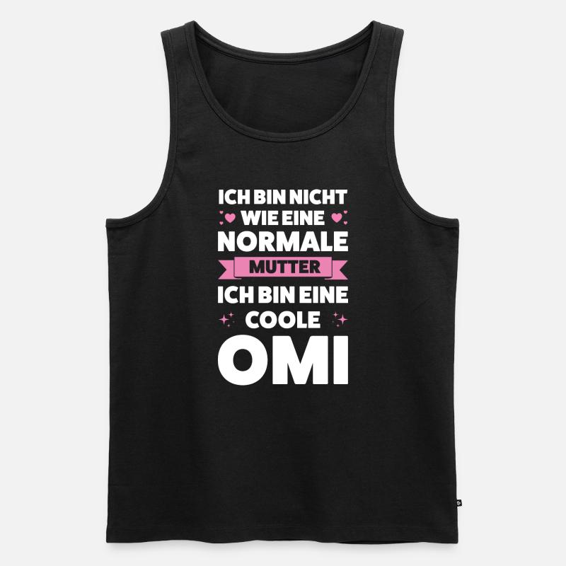 Oma Großmutter Großmütter Geschenk - Männer Premium Bio Tank Top - Schwarz