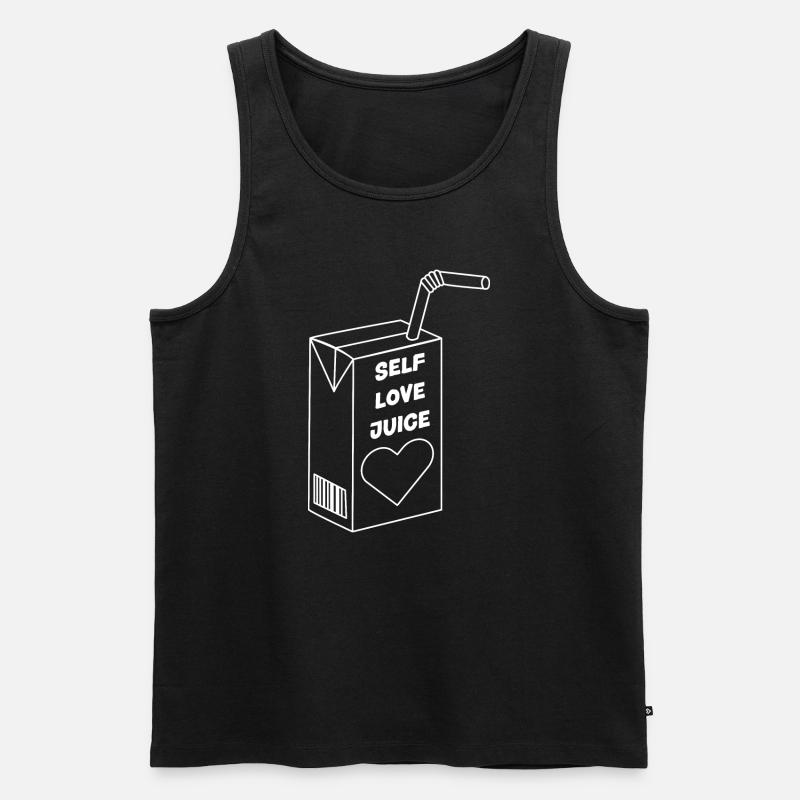 Selbst Liebe Saft - Männer Premium Bio Tank Top - Schwarz