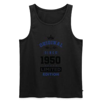 1950 limited edition Geburtstag - Männer Premium Bio Tank Top - Schwarz - Vorne - Michal (187cm)