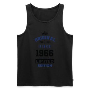 1966 limited edition birthday - Men's Premium Organic Tank Top - black - Front - Michal (187cm)