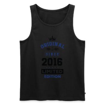 2016 limited edition Geburtstag - Männer Premium Bio Tank Top - Schwarz - Vorne - Michal (187cm)