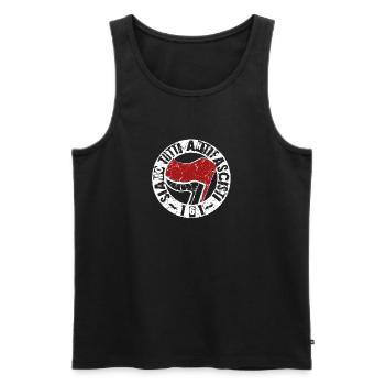 Siamo Tutti Antifascisti 161 Antifa - Männer Premium Bio Tank Top - Schwarz - Vorne - AI Model Male 178 light (178cm)