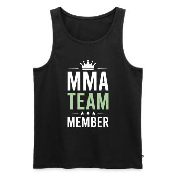 Mma Team - Männer Premium Bio Tank Top - Schwarz - Vorne - Michal (187cm)