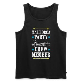 Majorque Party Crew - Débardeur bio Premium Homme - noir - Devant - Michal (187cm)