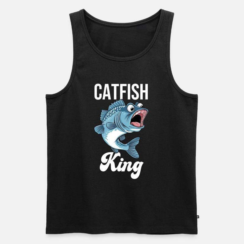 Roi du poisson-chat - Débardeur bio Premium Homme - noir