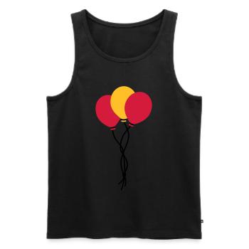Drei Luftballons / three balloons / trois ballons - Men's Premium Organic Tank Top - black - Front - Michal (187cm)