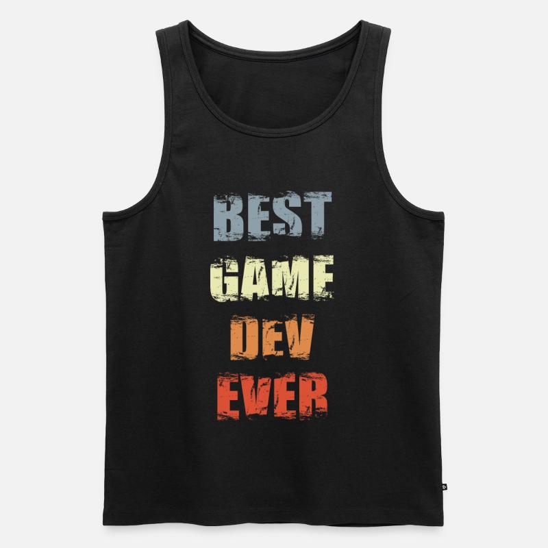 Motivation Spieleentwicklung - Männer Premium Bio Tank Top - Schwarz