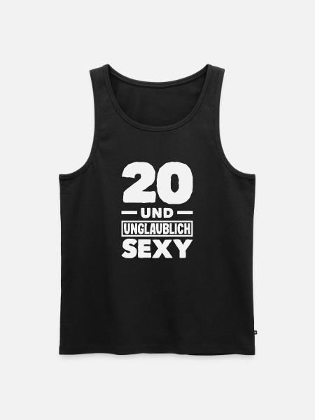 Funny 20th Birthday Gift - Men's Premium Organic Tank Top - black