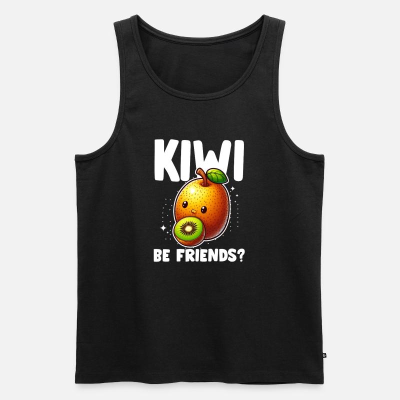 Kiwi Komplize - Männer Premium Bio Tank Top - Schwarz