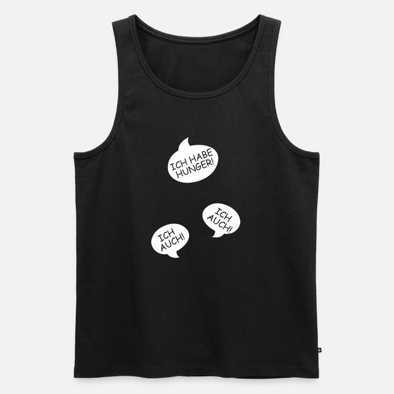Schwangerschaft verkünden Drillinge Mama Mutter - Männer Premium Bio Tank Top - Schwarz