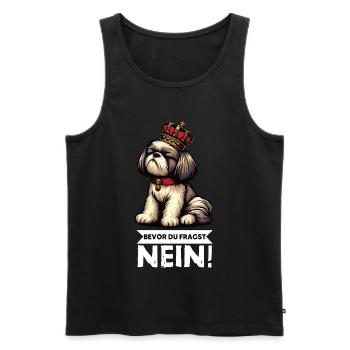 Bevor Du Fragst Nein Shih tzu Shih tzus Shih  - Männer Premium Bio Tank Top - Schwarz - Vorne - Michal (187cm)