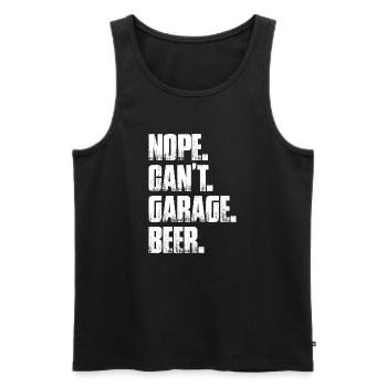 Non, je ne peux pas faire de garage de bière Amoureux de voitures Mécanicien automobile - Débardeur bio Premium Homme - noir - Devant - Michal (187cm)