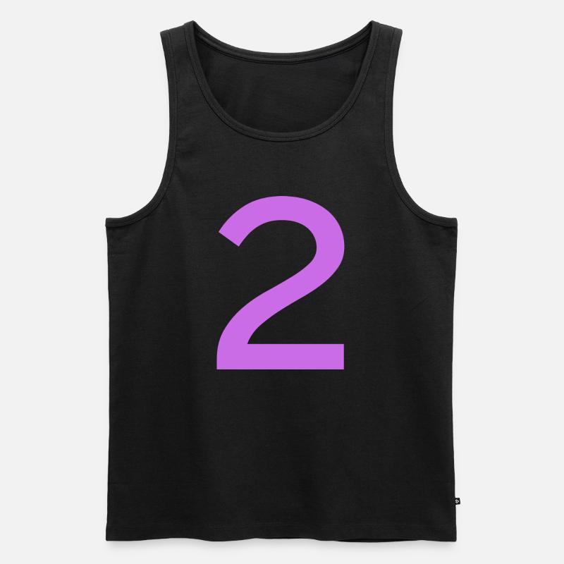 2 - Männer Premium Bio Tank Top - Schwarz