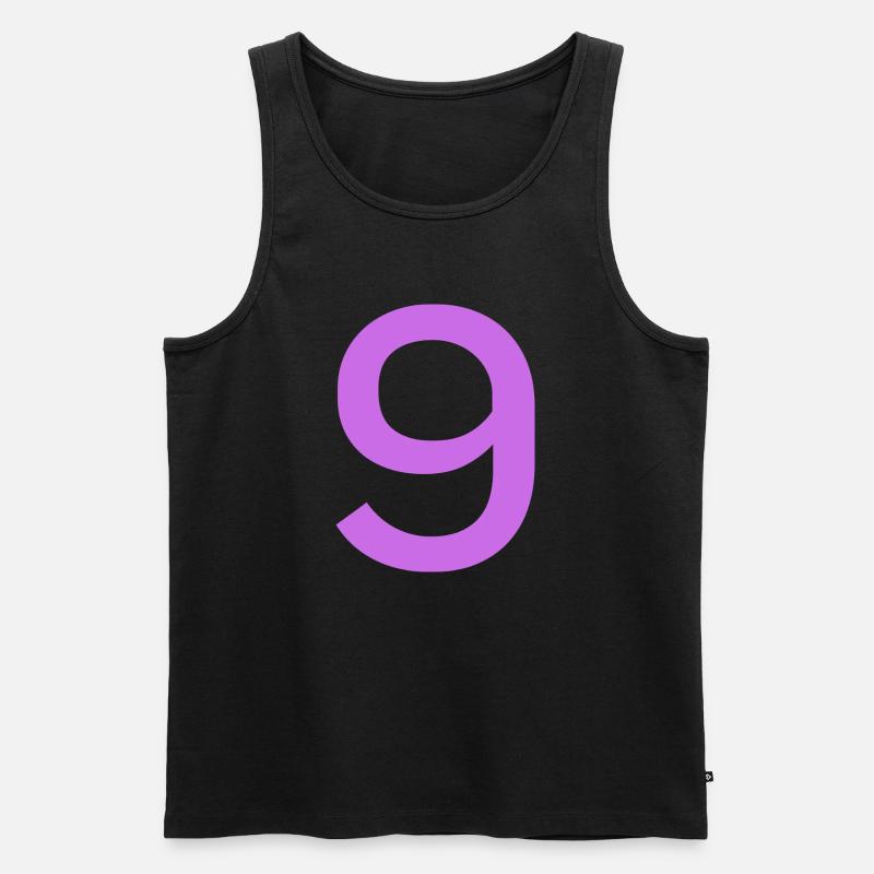 9 - Männer Premium Bio Tank Top - Schwarz
