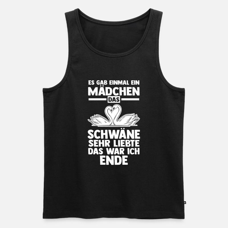 Schwan - Männer Premium Bio Tank Top - Schwarz