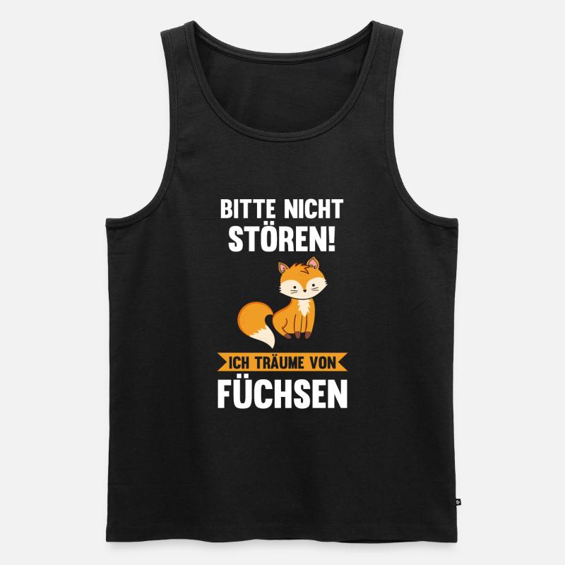 Fuchs - Männer Premium Bio Tank Top - Schwarz