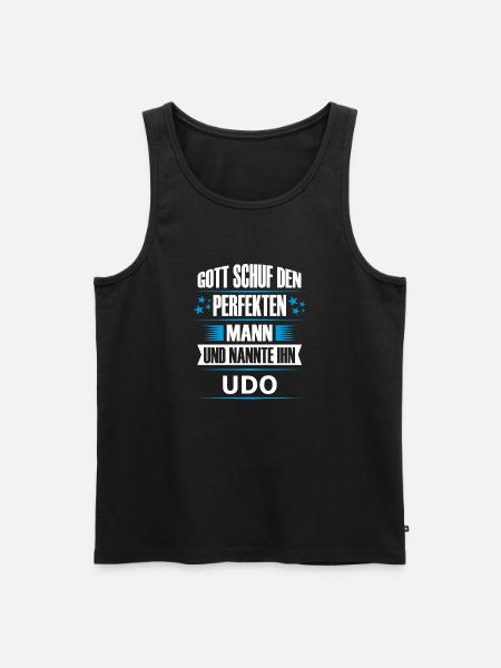 UDO - Männer Premium Bio Tank Top - Schwarz