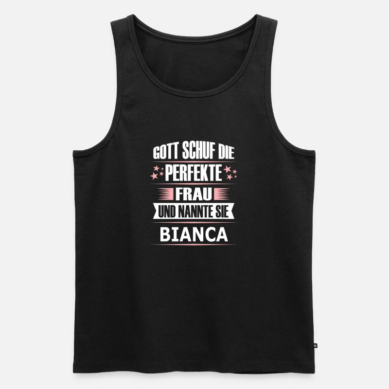 BIANCA - Männer Premium Bio Tank Top - Schwarz