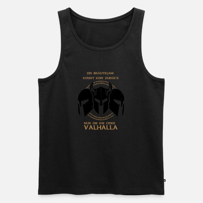 Valhalla Junggesellenabschied - Männer Premium Bio Tank Top - Schwarz