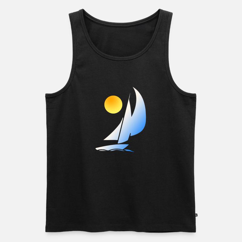 i´m sailing - Männer Premium Bio Tank Top - Schwarz