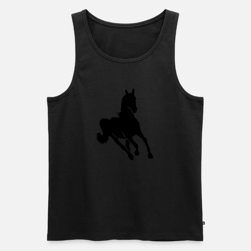 Cheval - Débardeur bio Premium Homme - noir