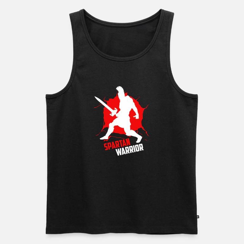 Spartan warrior this is the way - Männer Premium Bio Tank Top - Schwarz