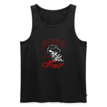 Chicano Style - Männer Premium Bio Tank Top - Schwarz - Vorne - Michal (187cm)