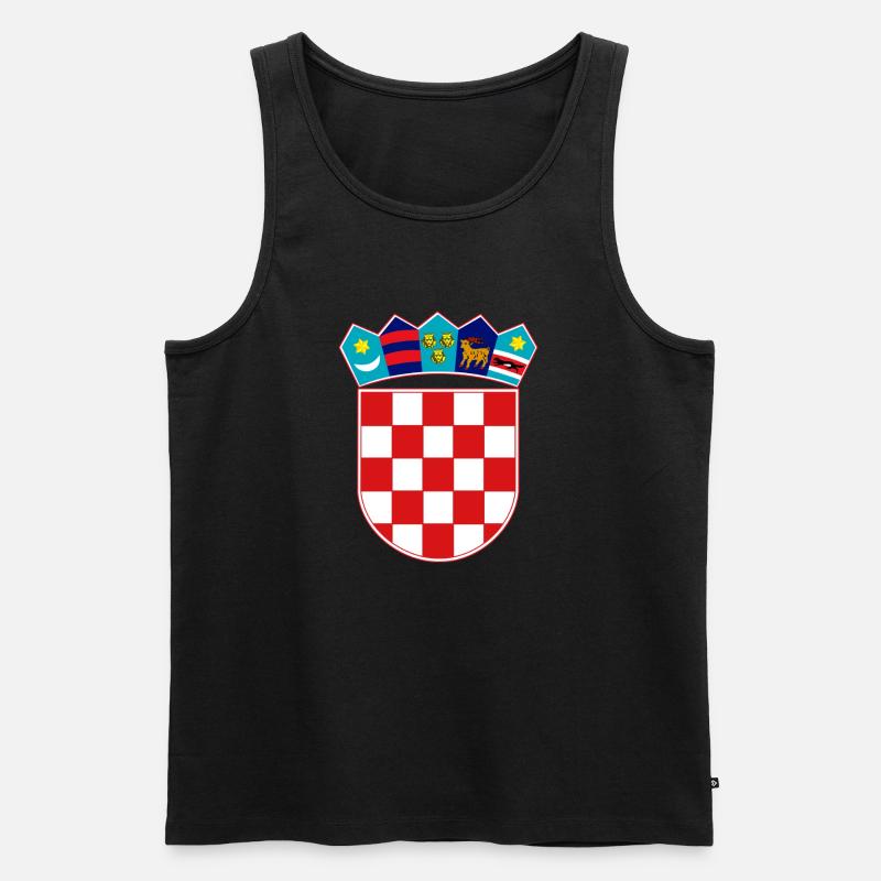 hrvatska - Männer Premium Bio Tank Top - Schwarz