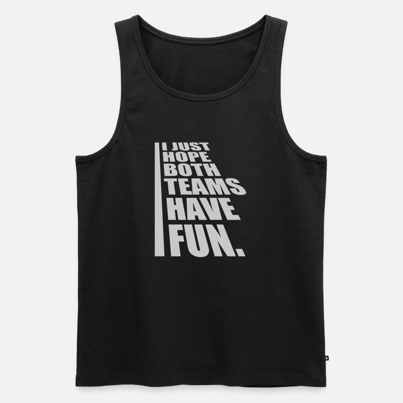 Both Teams Have Fun - Männer Premium Bio Tank Top - Schwarz