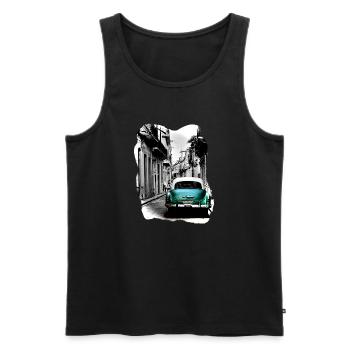 Havana Dream - 4 - Männer Premium Bio Tank Top - Schwarz - Vorne - Michal (187cm)
