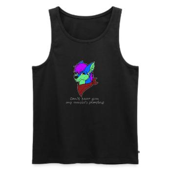 I can't hear you - Men's Premium Organic Tank Top - black - Front - Michal (187cm)