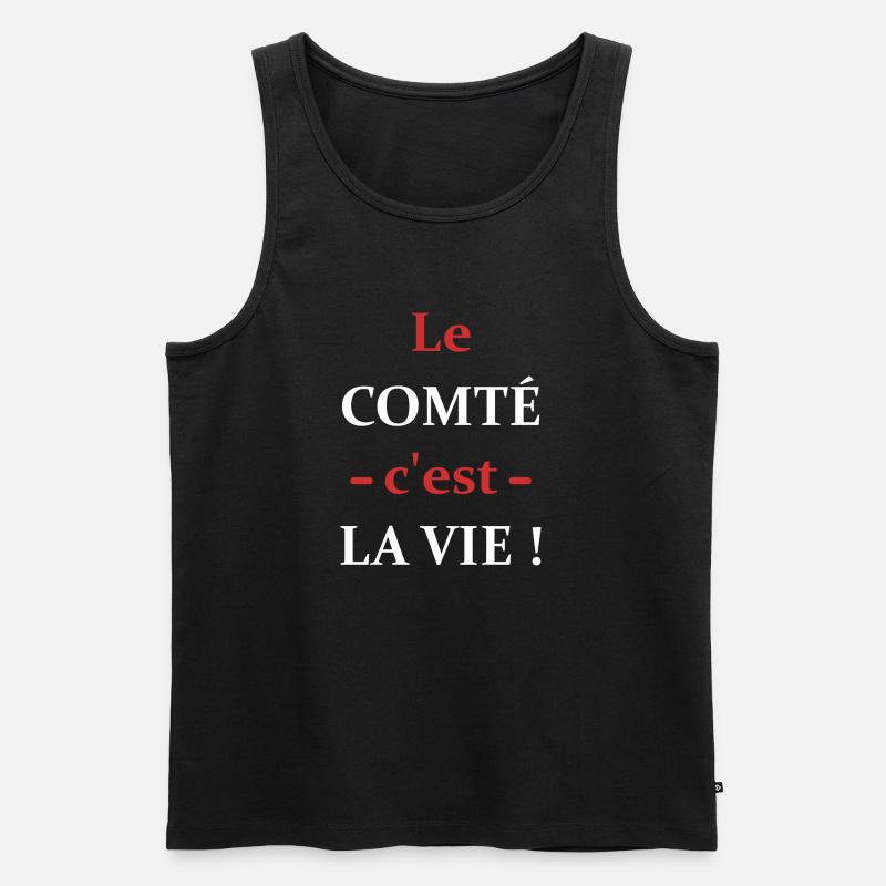 Le comté c'est la vie - Débardeur bio Premium Homme - noir
