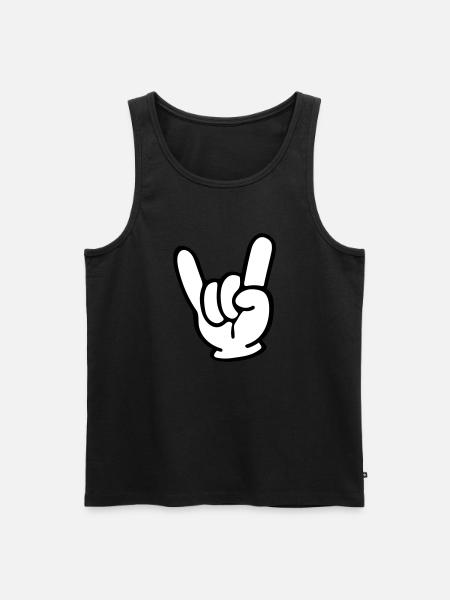 Skirt Hand - Men's Premium Organic Tank Top - black