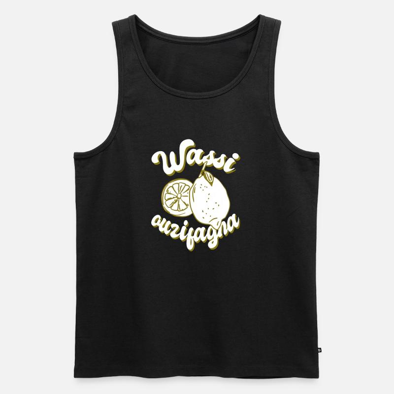 Wassi Ouzifagna - Männer Premium Bio Tank Top - Schwarz
