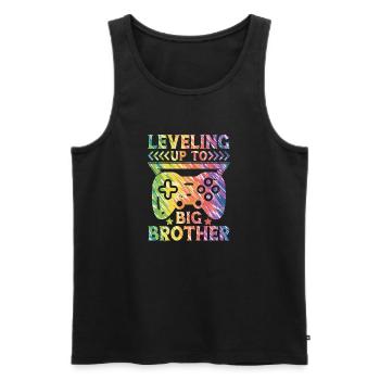 Big Brother Baby Funny Promote Game Promoted - Men's Premium Organic Tank Top - black - Front - AI Model Male 178 light (178cm)