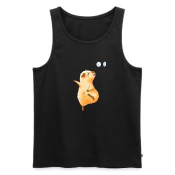 Glückliche Charlotte - Männer Premium Bio Tank Top - Schwarz - Vorne - AI Model Male 178 light (178cm)