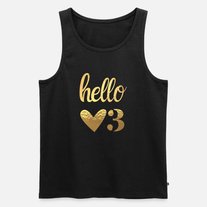 Hallo 3 - Männer Premium Bio Tank Top - Schwarz
