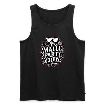 Malle Party Crew - Männer Premium Bio Tank Top - Schwarz - Vorne - Michal (187cm)