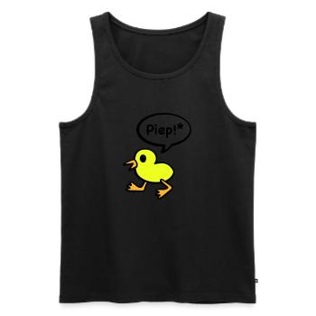beep bird - Men's Premium Organic Tank Top - black - Front - AI Model Male 178 light (178cm)