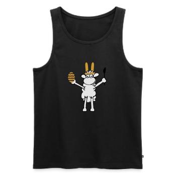 Osterschaf - Männer Premium Bio Tank Top - Schwarz - Vorne - Michal (187cm)