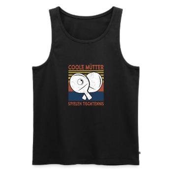 Coole Mütter spielen Tischtennis - Männer Premium Bio Tank Top - Schwarz - Vorne - Michal (187cm)