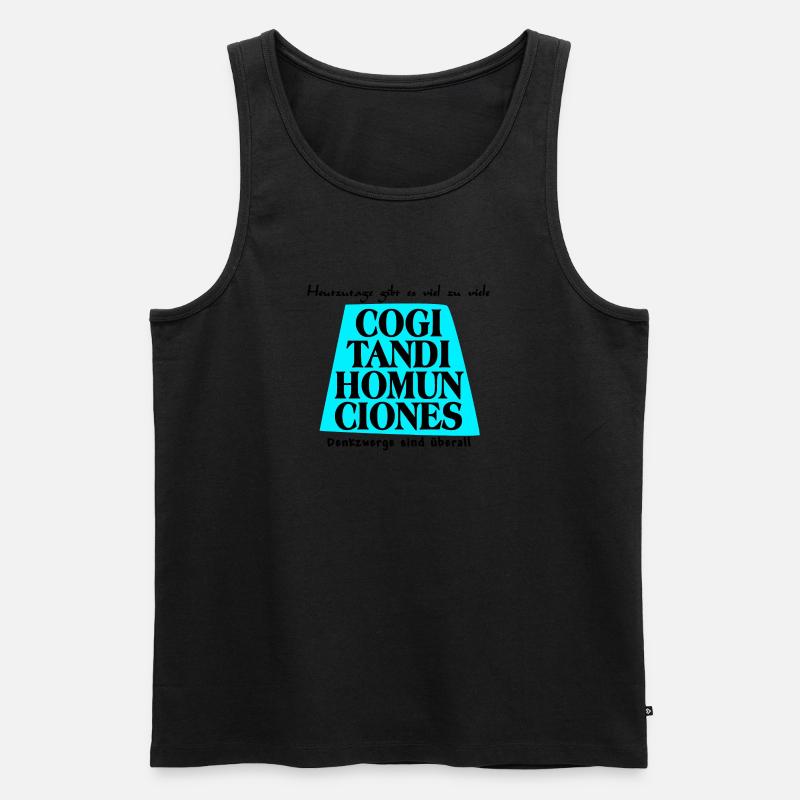 denkzwerge schwarz - Männer Premium Bio Tank Top - undefined