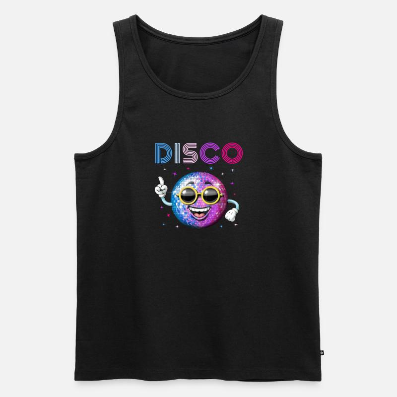 Spiegelkugel - Männer Premium Bio Tank Top - Schwarz
