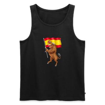Spanischer Stier - Männer Premium Bio Tank Top - Schwarz - Vorne - AI Model Male 178 light (178cm)