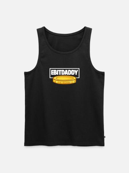 EBITDaddy - Männer Premium Bio Tank Top - Schwarz