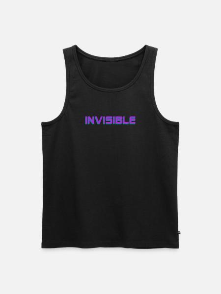 Invisible Unsichtbar - Men's Premium Organic Tank Top - black